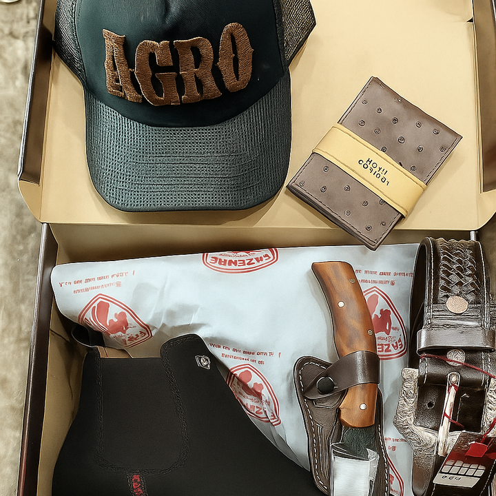 KIT TEXANO OFICIAL ESTILO RESPEITO E ATITUDE