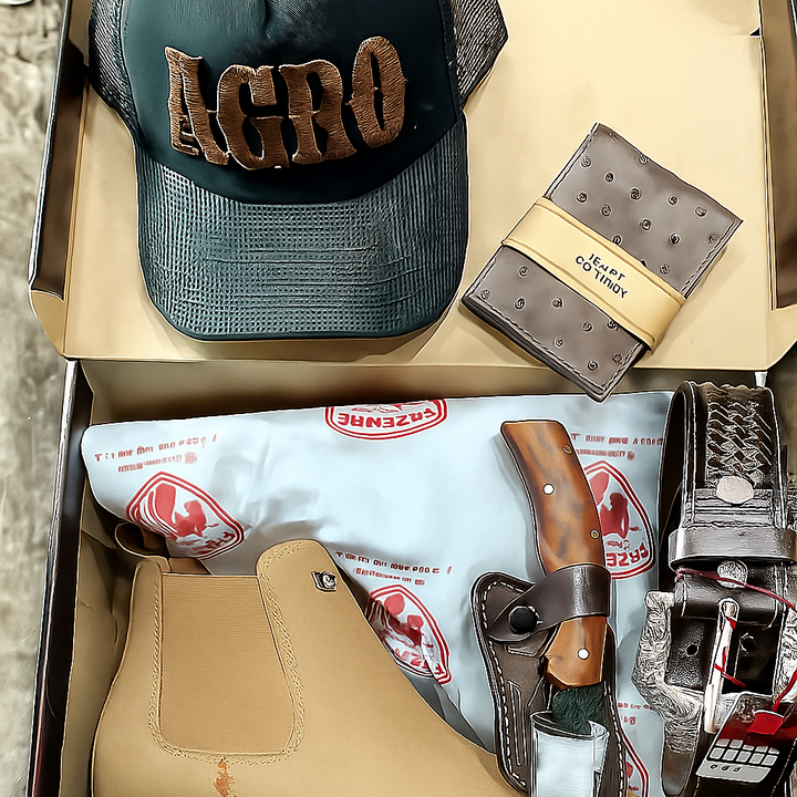 KIT TEXANO OFICIAL ESTILO RESPEITO E ATITUDE