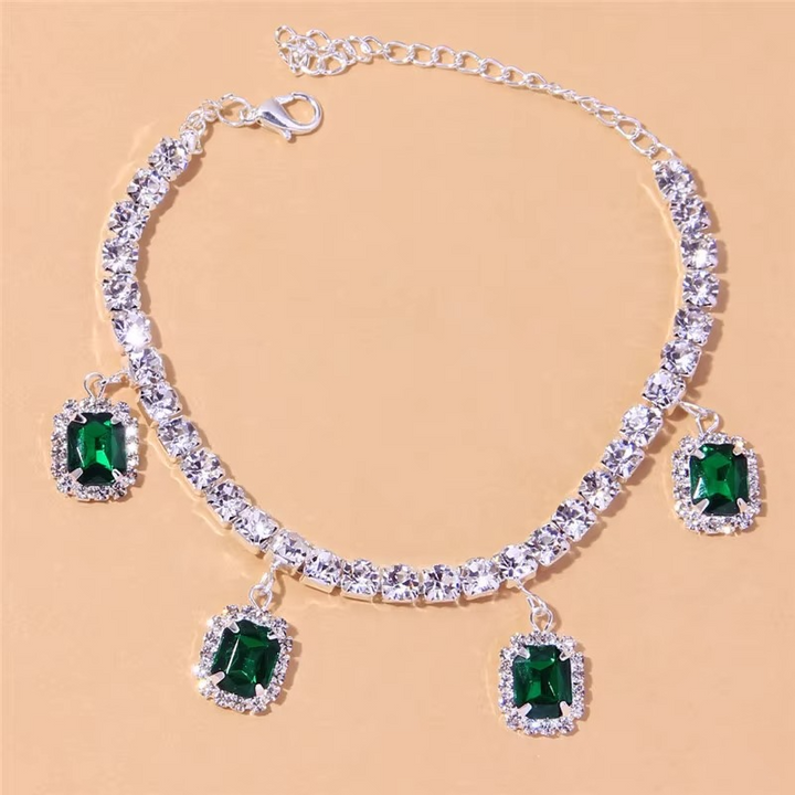 Joia Indiana para Tornozelo – Pedras de Jade